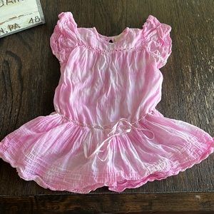 Love Shack Fancy Pink Dye Dress